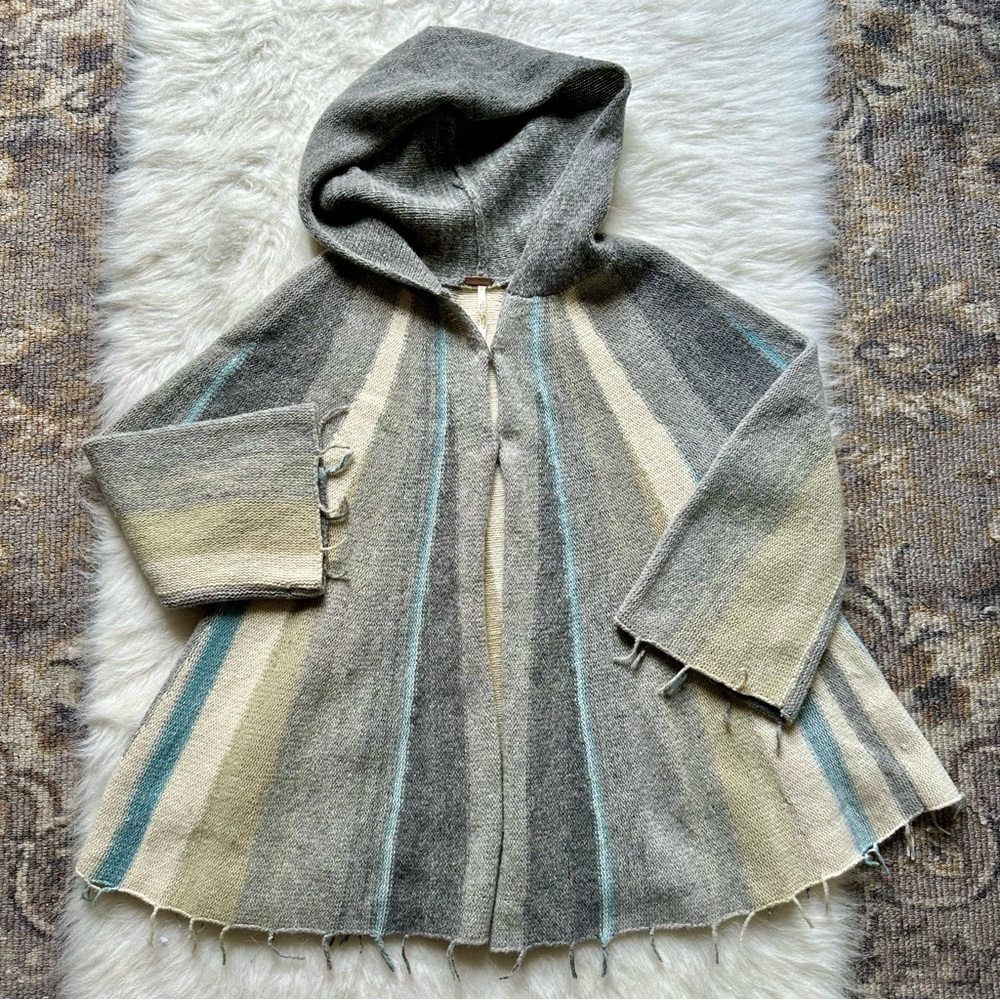 Free People Boho Poncho Cardigan